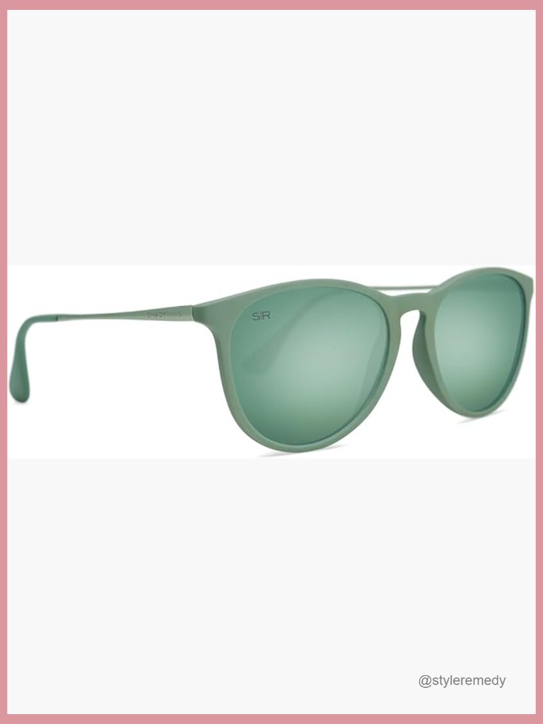 Lightweight Polarized Sunglasses With Brushed Metal Frame